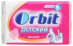 Жевательная резинка, Orbit (Орбит) №18 Детский Классический с кальцием